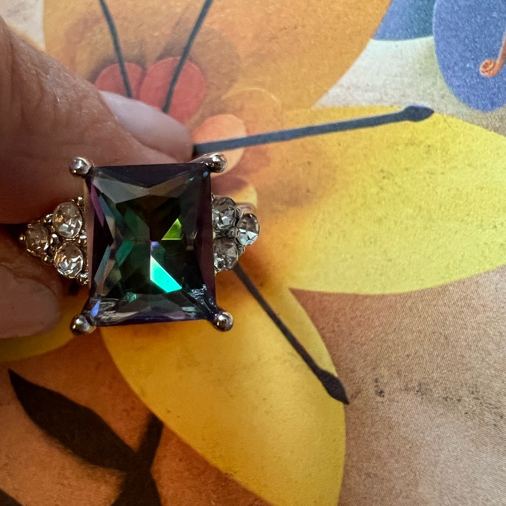 Rainbow Topaz Ring - image 2